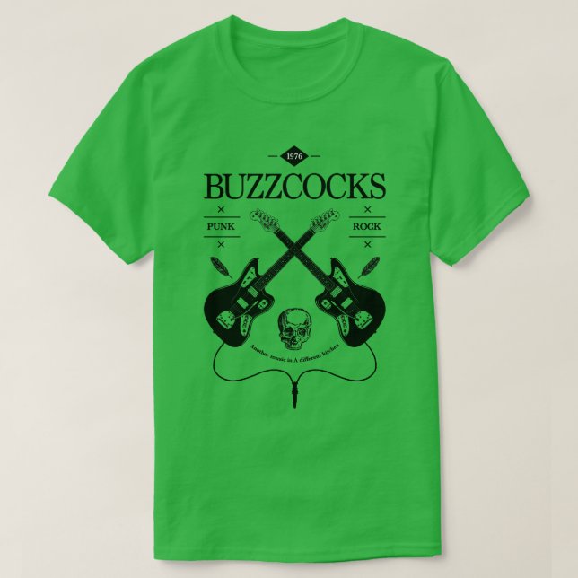 Buzzcocks Guitar Logo T-Shirt (Design Front)