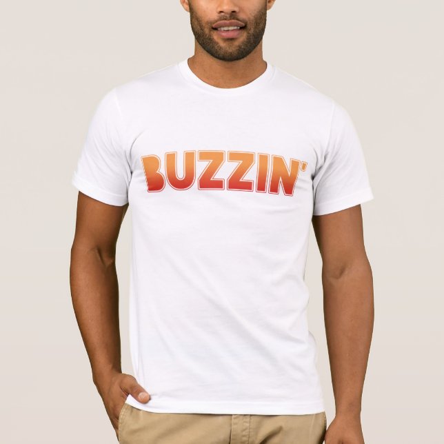 BUZZIN' Manchester Slang Dialect T-Shirt (Front)