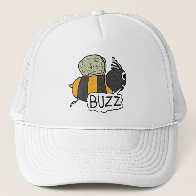 Buzzing Bee Trucker Hat (Front)