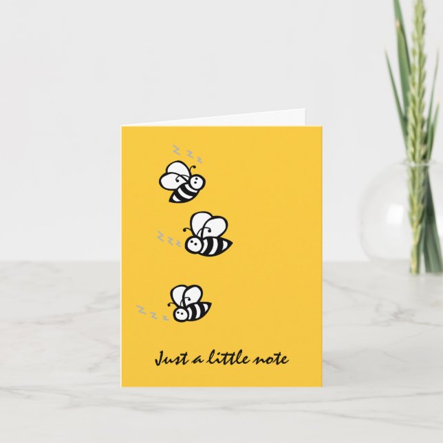 Buzzing Bees Thank You Card (Front)