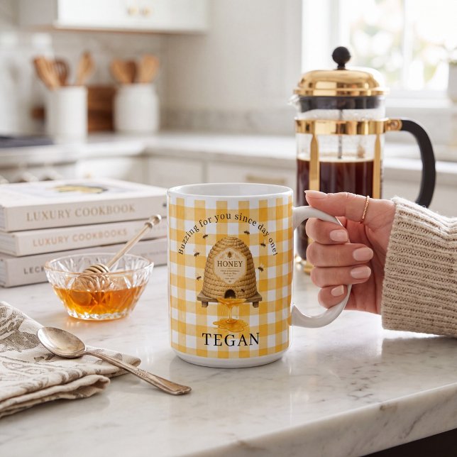 Buzzing For You Since Day One Beehive Honey Mug (Creator Uploaded)