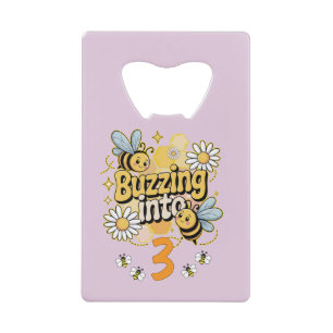 Buzzing Into Custom Name and Age Cute Bee Birthday