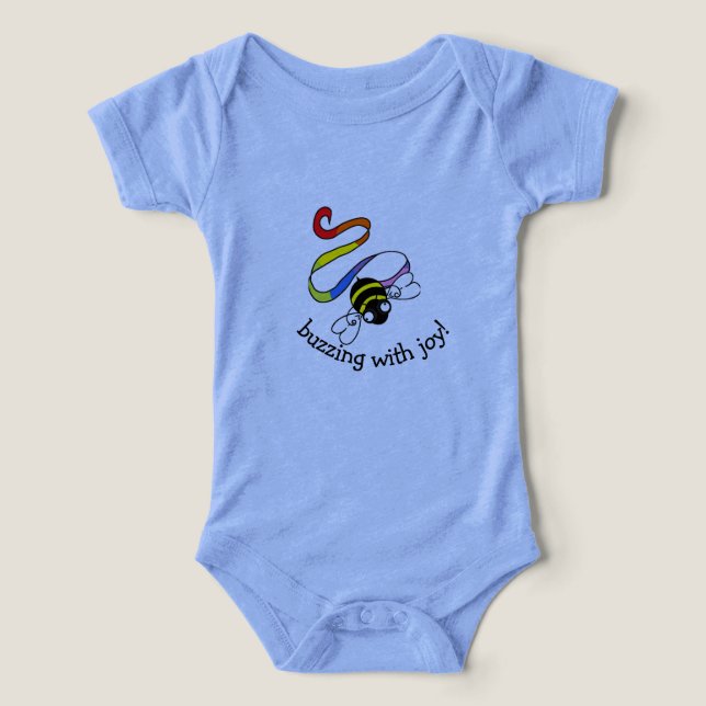 Buzzing With Joy! Baby T-Shirt (Design Front)