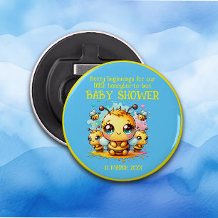 Buzzy beginnings honeybee-to-bee Baby Shower Bottle Opener