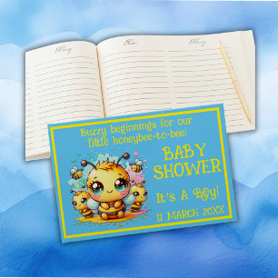 Buzzy beginnings honeybee-to-bee Baby Shower Guest Book