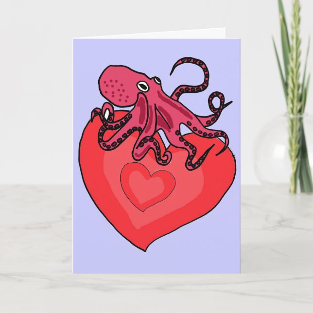 BV- Funny Octopus Love Card (Front)