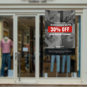 BW 4 Photos Black Friday Sale Product Promo Banner