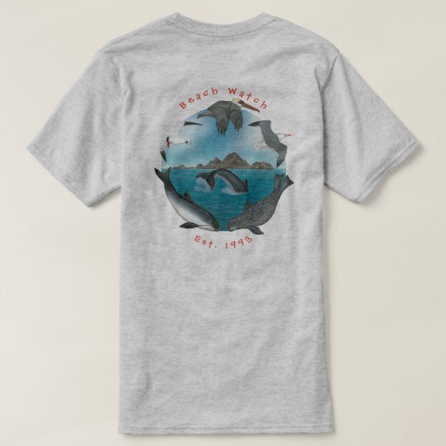 BW Basic T --GFNMS logo on back T-Shirt (Design Back)