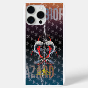 BW! BIOHAZARD WARNING! SKULL" iPhone 15 PRO MAX CASE