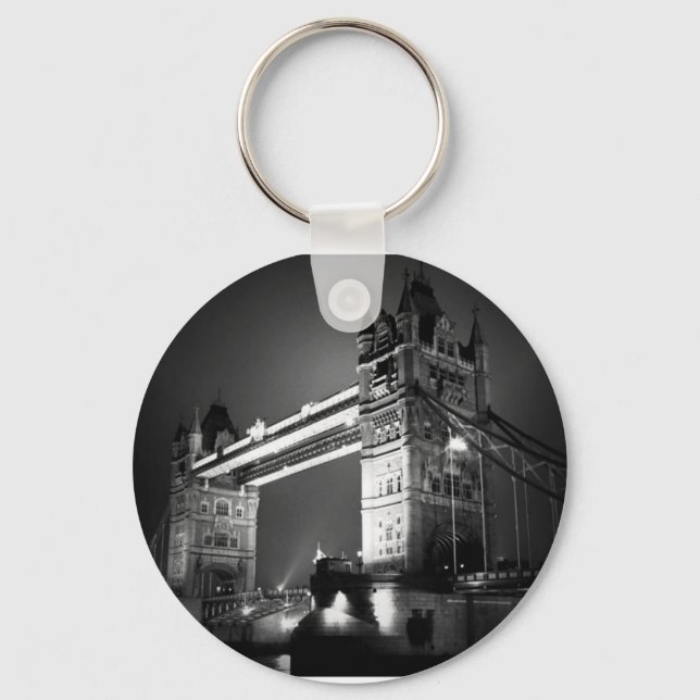 BW Black & White London Tower Bridge Key Ring (Front)