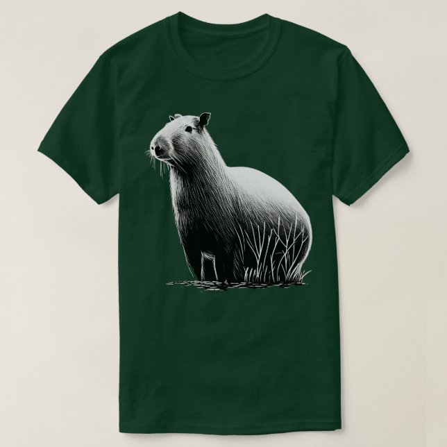 BW Capybara 1 T-Shirt (Design Front)