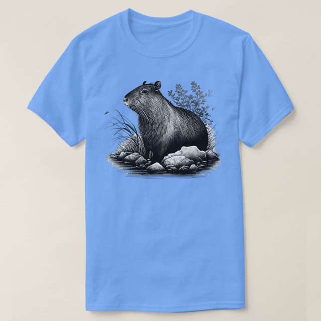 BW Capybara 2 T-Shirt (Design Front)