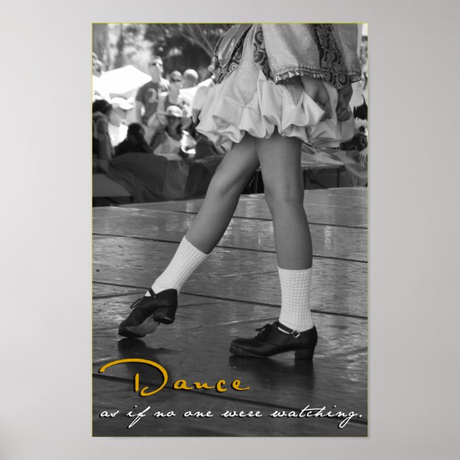 BW Dance As If No One Were Watching Print (Front)
