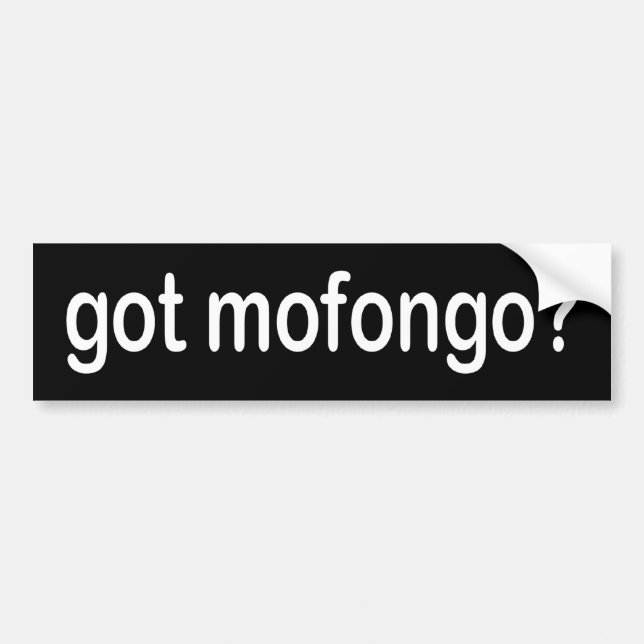 BW_got_mofongo Bumper Sticker (Front)