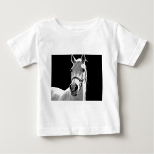 BW Horse Baby T-Shirt
