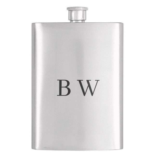 BW Initials Lighter – The Premium Gift Edition Hip Flask (Front)