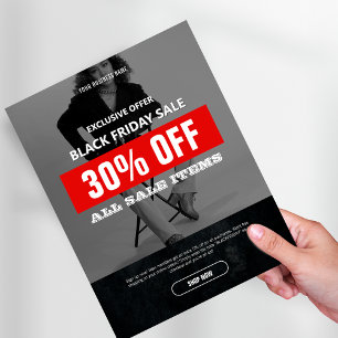 BW Photo Black Friday Sale Product Promo Flyer