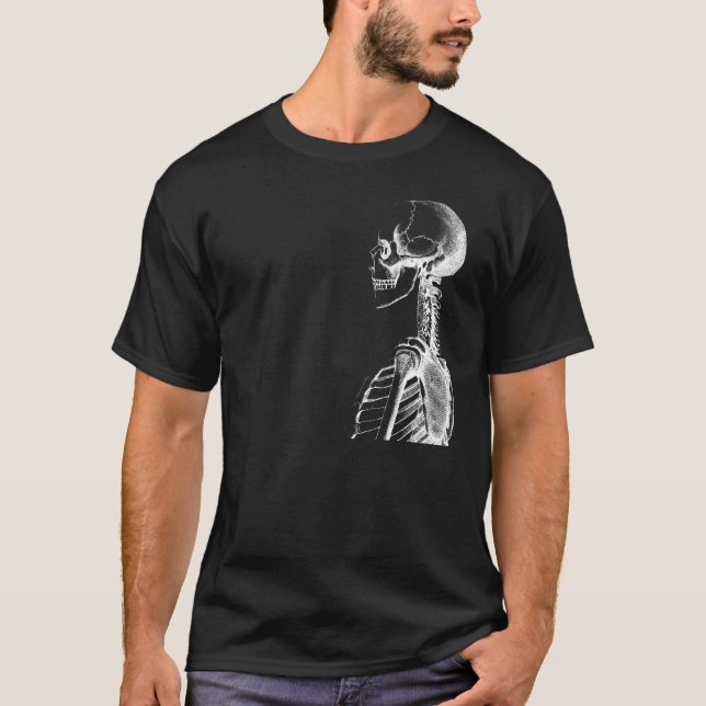 BW profile skeleton T-Shirt (Front)