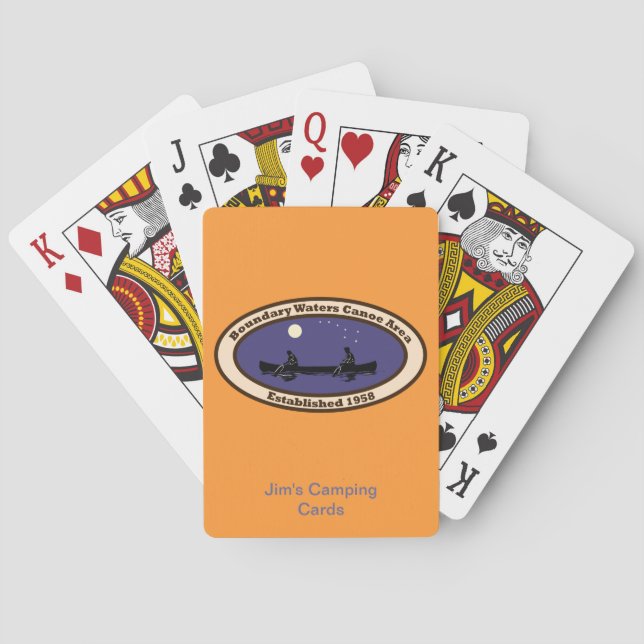 BWCA Emblem with Canoeists Playing Cards (Back)