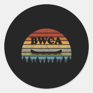 Bwca Minnesota Canoe Classic Round Sticker