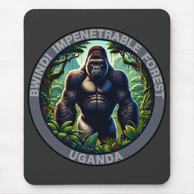 Bwindi Impenetrable Forest Uganda Mouse Pad (Front)