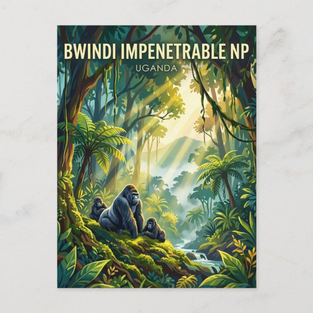 Bwindi Impenetrable National Park Uganda Postcard (Front)