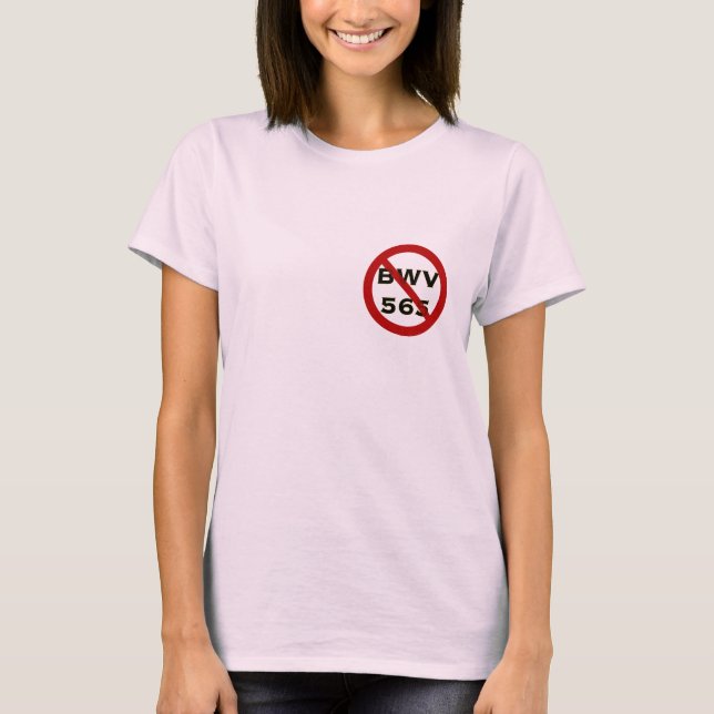 BWV565 forbidden t-shirt (Front)