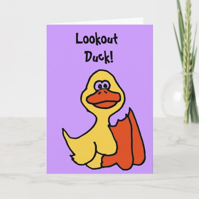 BX- Funny Duck Birthday Card (Front)