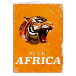By Air Africa travel poster