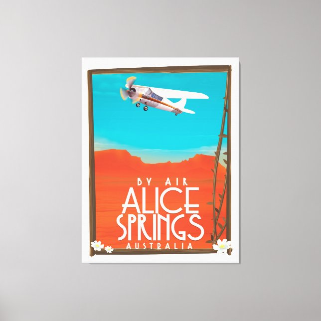 By Air - Alice Springs Australia Canvas Print (Front)
