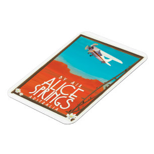 By Air - Alice Springs Australia Magnet