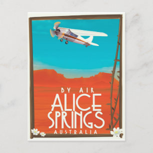 By Air - Alice Springs Australia Postcard