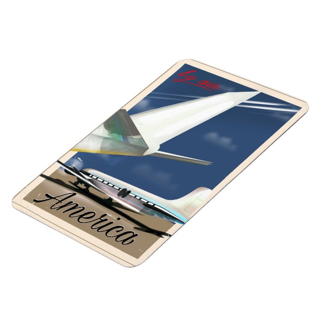 By Air - America Magnet (Left Side)