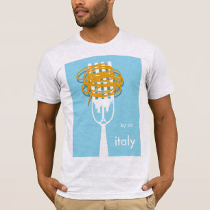 by air Italy vintage style travel poster. T-Shirt