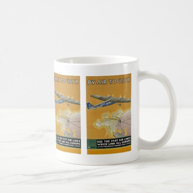 By Air to USSR Coffee Mug (Right)