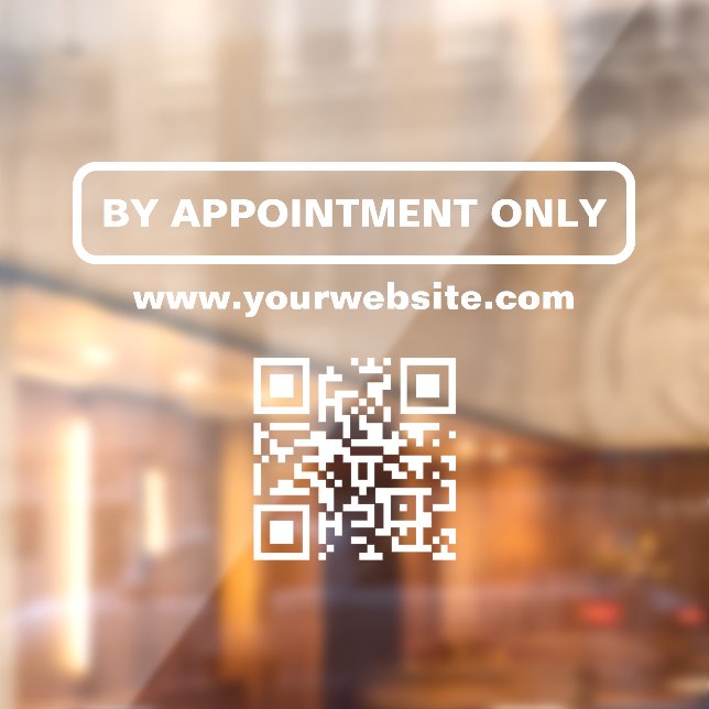 By Appointment QR Code, Personalised Business (Sheet 2)