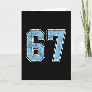 By Blue 67 Six Seven Meme  Card