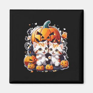 By Cat Catlovers Kids Halloween Magnet
