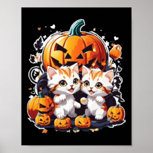 By Cat Catlovers Kids Halloween  Poster