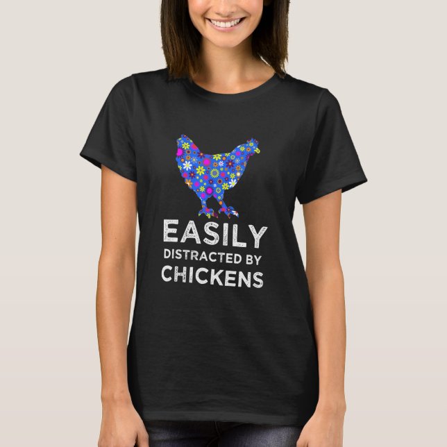 By Chickens Farm Animal Saying T-Shirt (Front)
