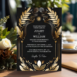 By Costume Men Adult Tuxedo Bold Black Tie Wedding Invitation