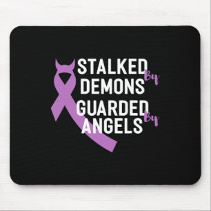 By Demons Guarded By Angels End Addiction Mouse Pad