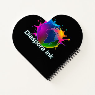 By Diaspora Ink. Heart Journal/Notebook. Notebook