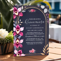 By Glam Ball Gown Spark Dark Navy Blue Quinceanera