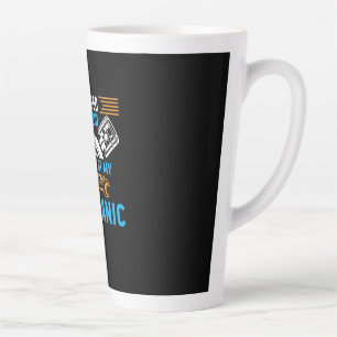 By God By Mechanic Latte Mug