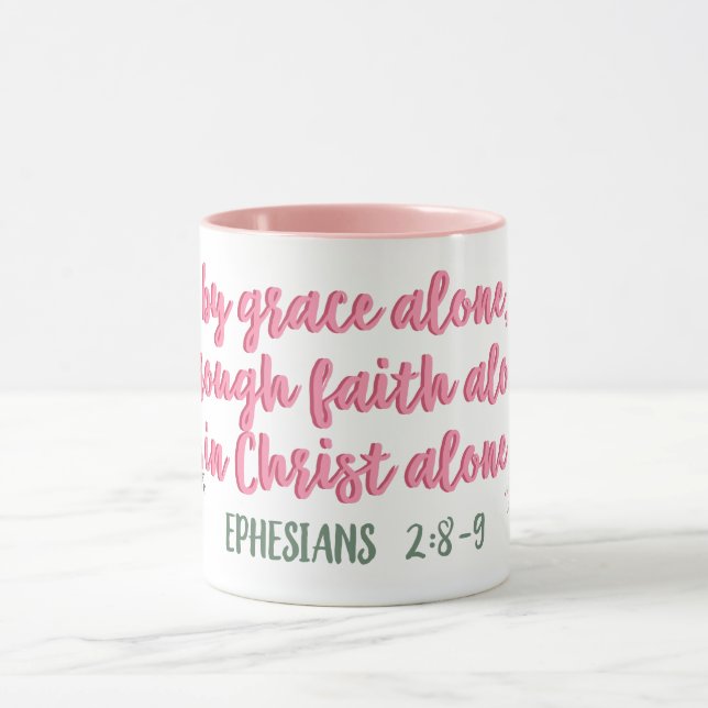 By Grace Alone, Through Faith // Bible Verse Mug (Center)