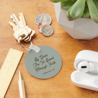 By Grace are Ye Saved Ephesians 2 Scripture Key Ring