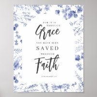 By Grace, Through Faith Ephesians 2:8 Chinoiserie