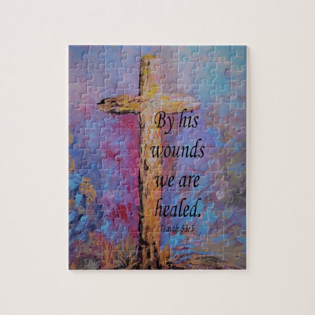 By His Wounds We Are Healed Jigsaw Puzzle (Vertical)