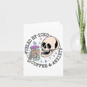 By Iced Coffee And Anxiety Mental Health Awareness Card